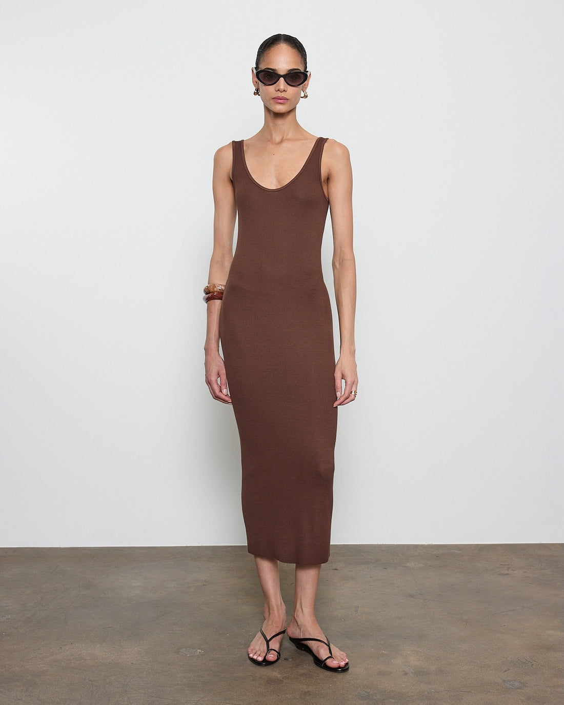 Silk Knit Tank Dress