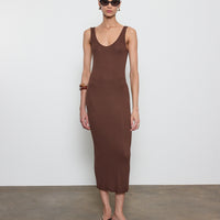 Silk Knit Tank Dress
