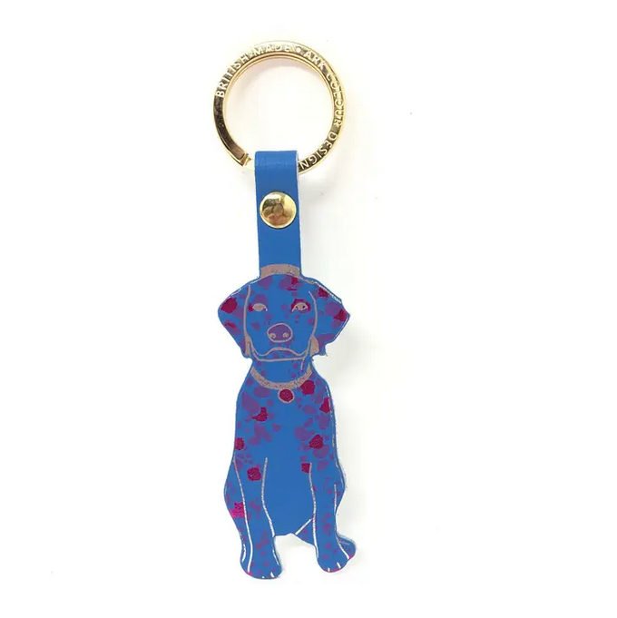 Spotty Dog Key Chain – Slate
