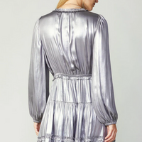 Metallic Luster Mini Dress