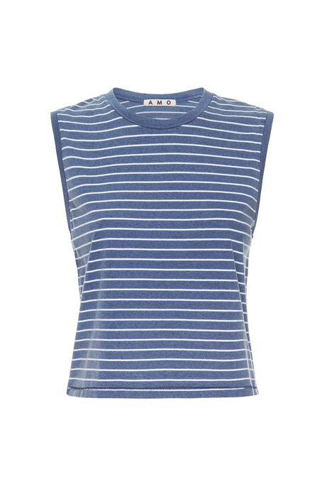 Indigo Stripe Babe Tee