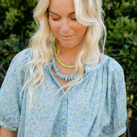 Euclid Top Denim Lime