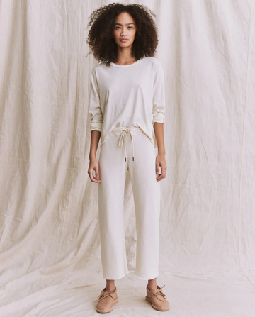 The Wide Leg Cropped Sweatpant