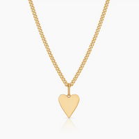 Amaya Heart Curb Necklace