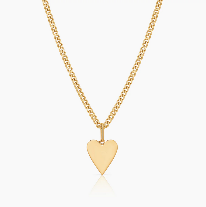 Amaya Heart Curb Necklace