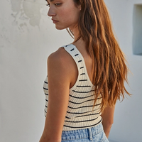 Ribbed Striped Tank