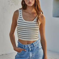 Ribbed Striped Tank