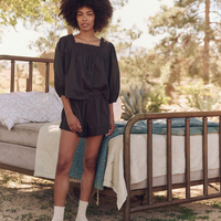 The Eyelet Button Sleep Top