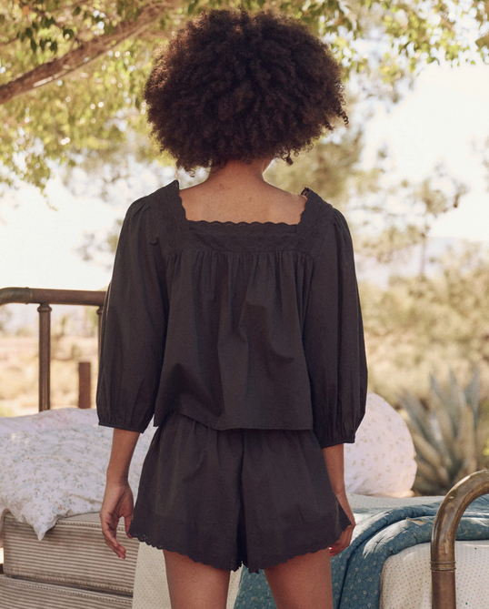 The Eyelet Button Sleep Top