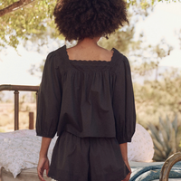 The Eyelet Button Sleep Top