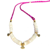 Opal Heishi Rope Necklace