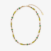 Beaded Stripe Necklace