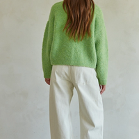 Lime Knit Pullover