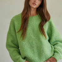 Lime Knit Pullover