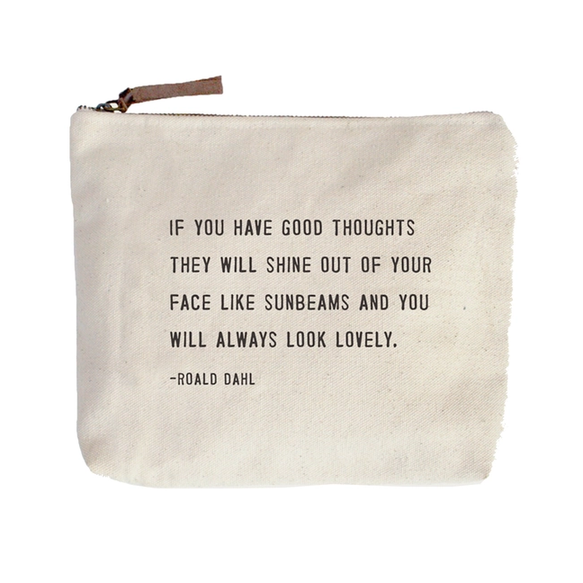 Good Thoughts Canvas Pouch