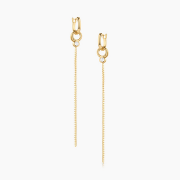 Lilou Drop Hoop Earrings