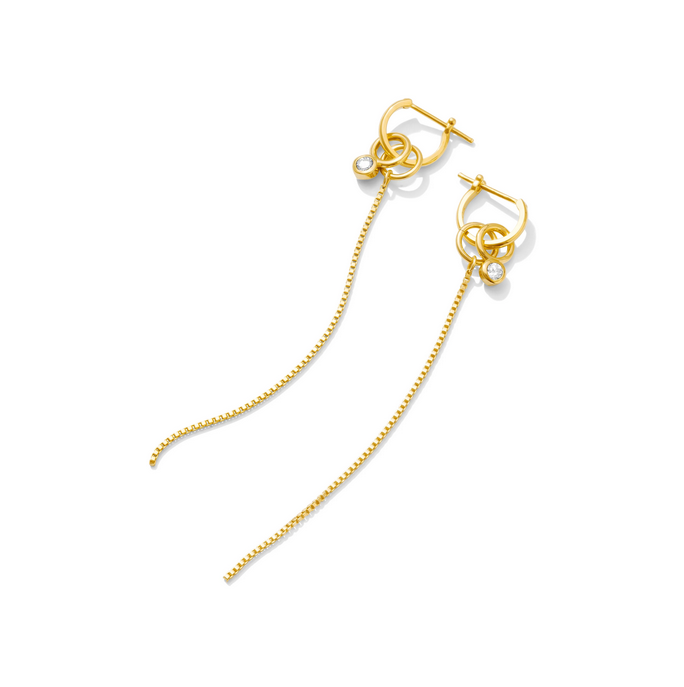 Lilou Drop Hoop Earrings