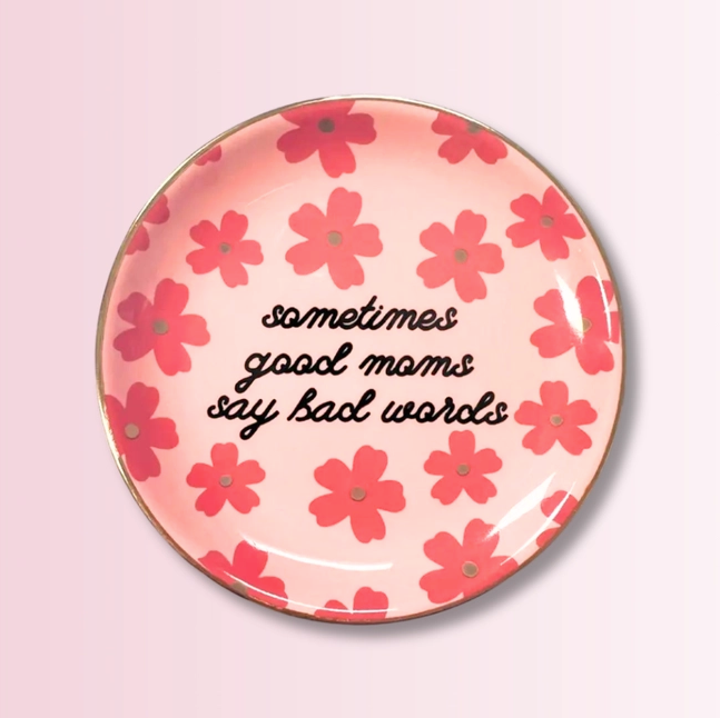 Good Mom Floral Tray