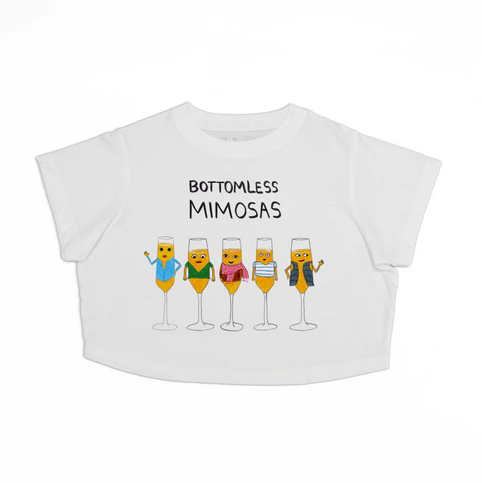 Bottomless Mimosas Crop Tee