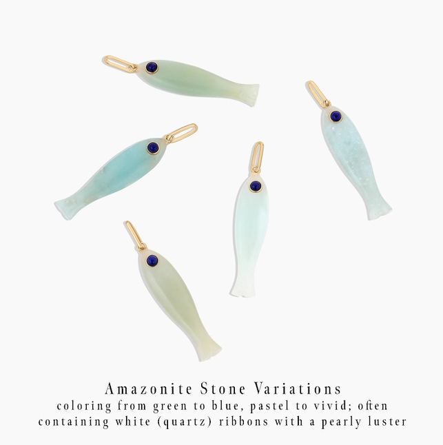 Fortuna Amazonite Charm