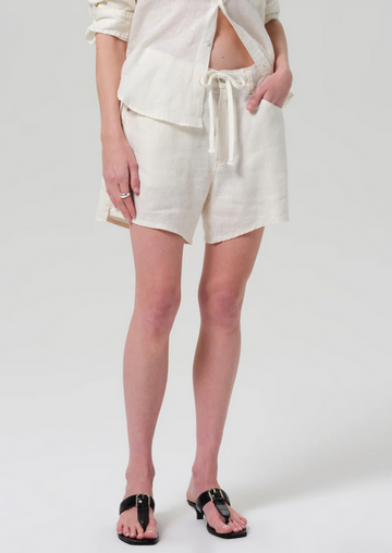Brynn Drawstring Linen Short