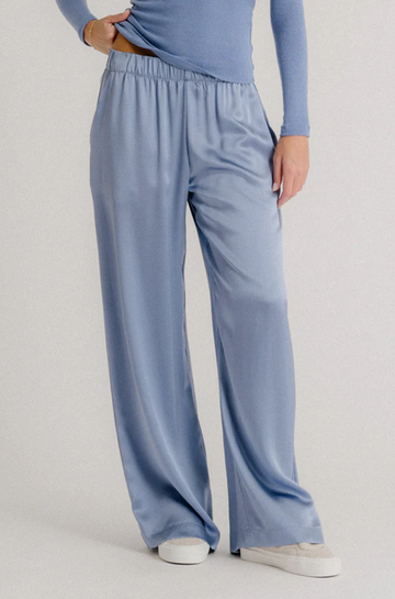 Brynn Periwinkle Silk Pant