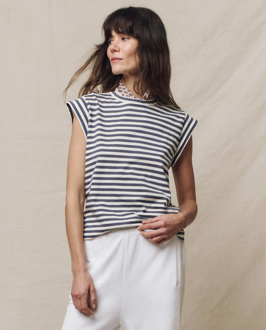 The Peak Shoulder Stripe Tee