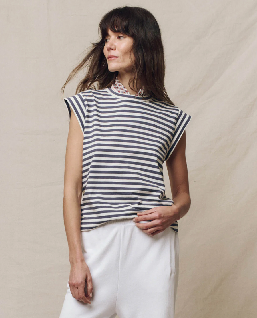 The Peak Shoulder Stripe Tee