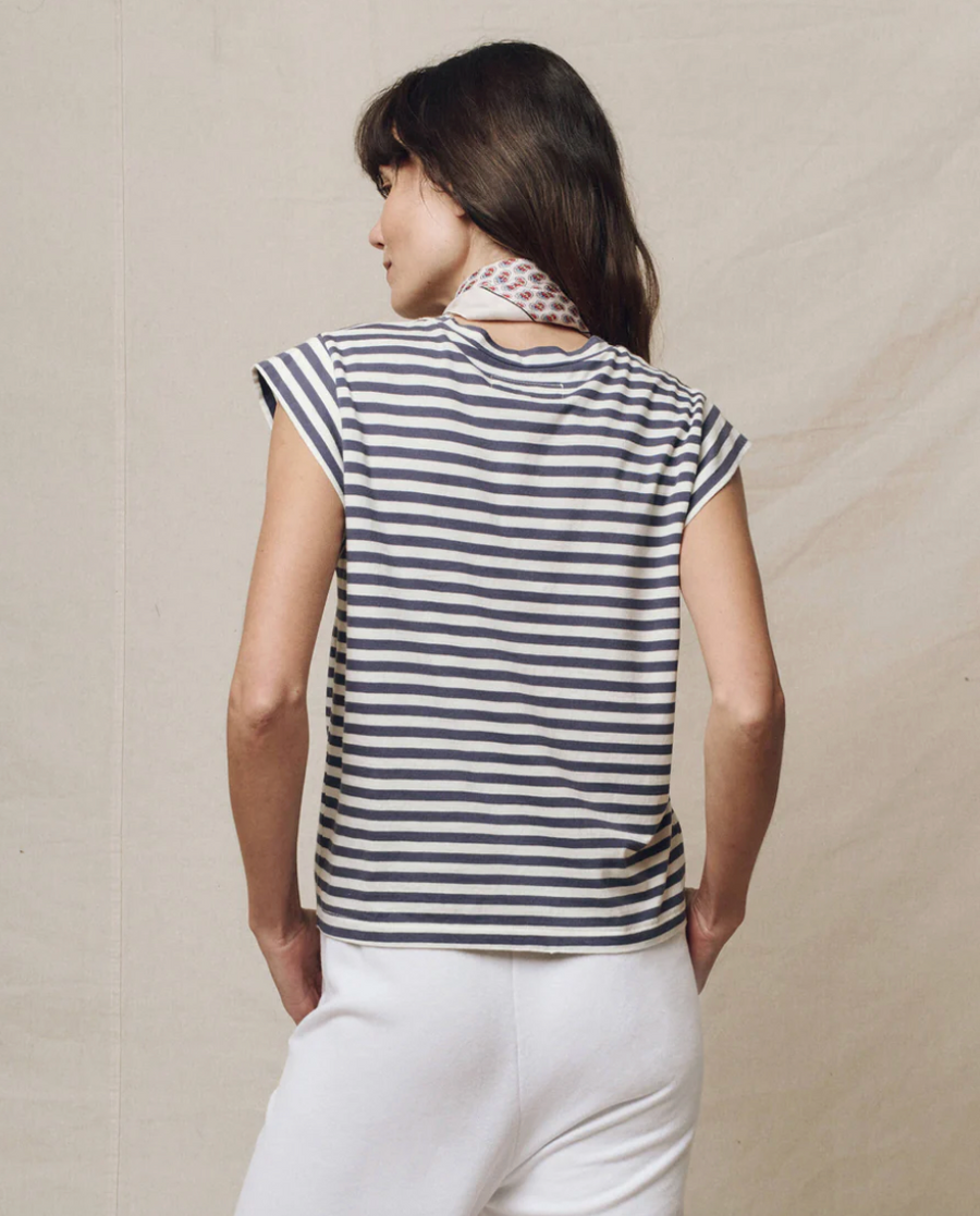 The Peak Shoulder Stripe Tee