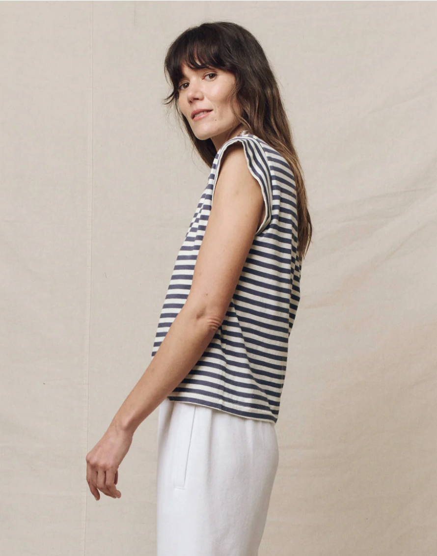 The Peak Shoulder Stripe Tee