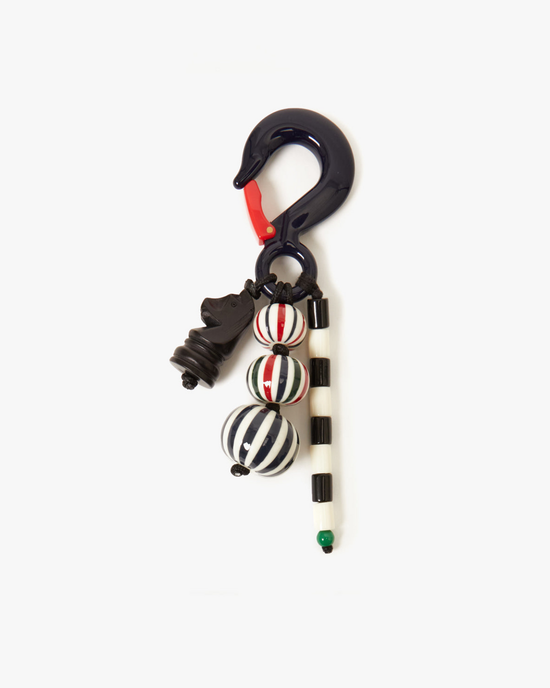Beaded Stripe Fob
