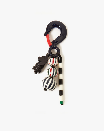 Beaded Stripe Fob