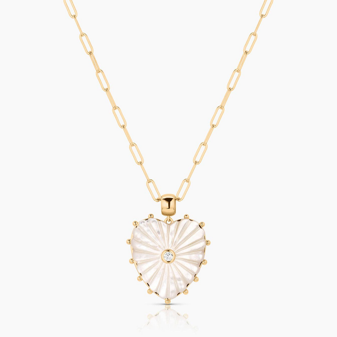 Malene Paperclip Heart Necklace