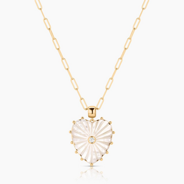 Malene Paperclip Heart Necklace