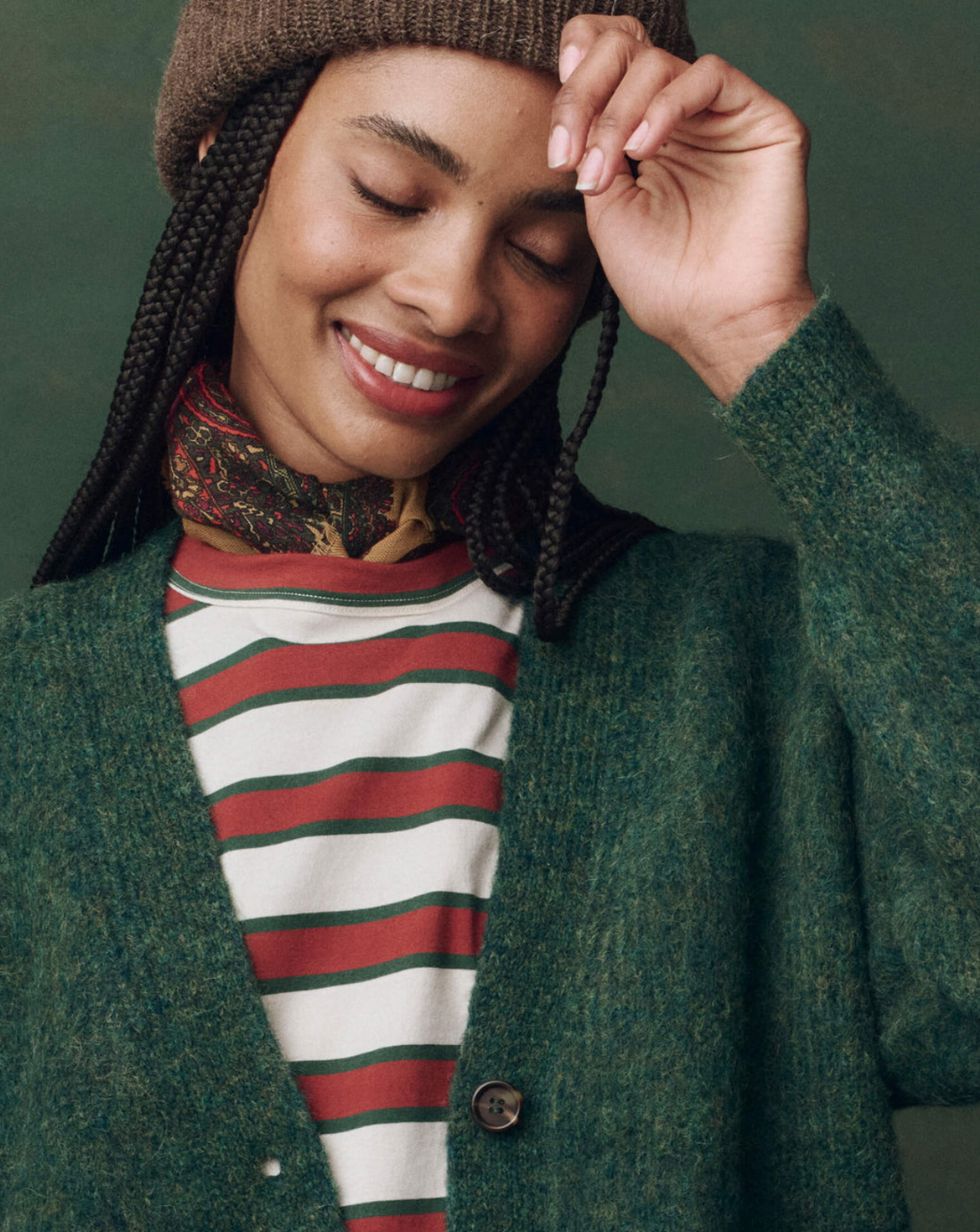 The Brushed Melange Cardigan