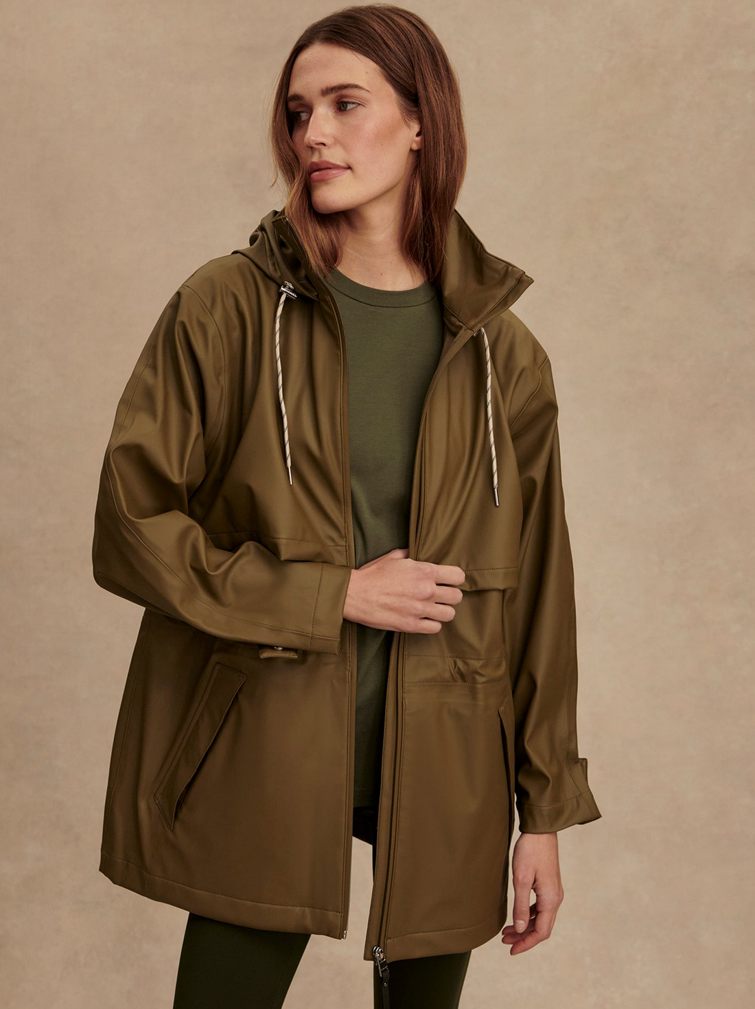 Alyssa Rain Jacket Olive
