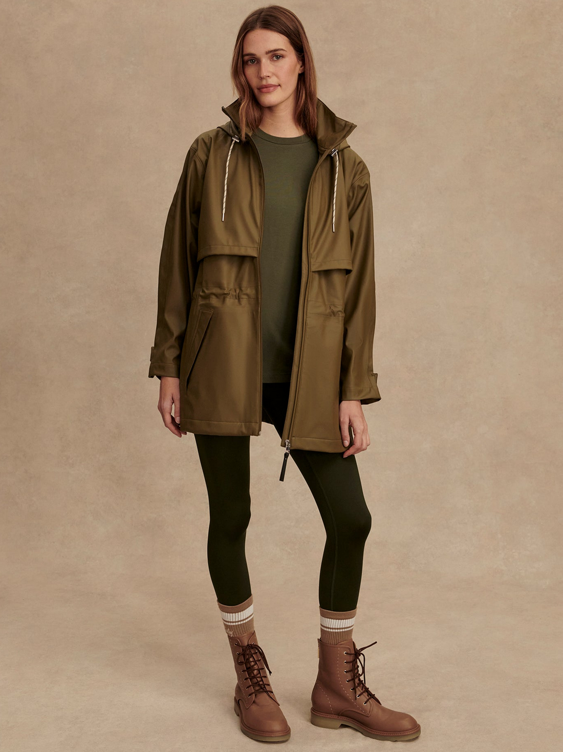 Alyssa Rain Jacket Olive