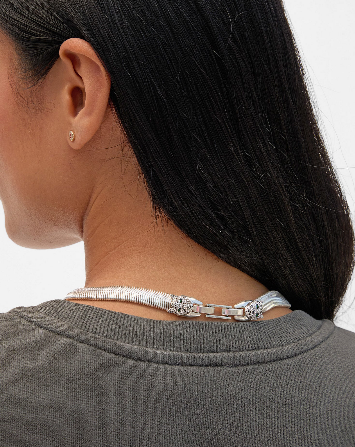 Snake Chain Collar – Slate