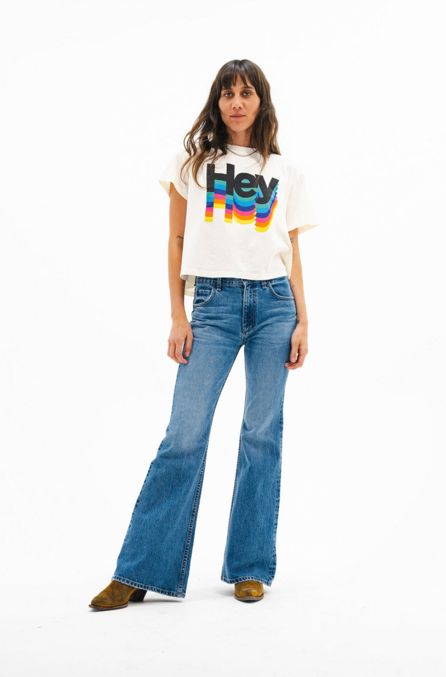 Hey Cropped Tee