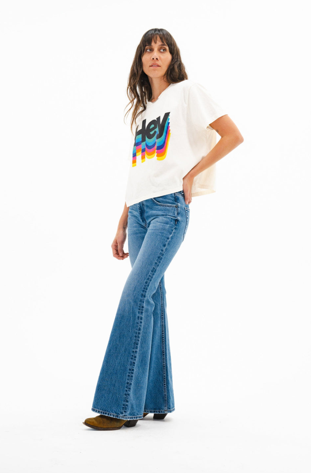 Hey Cropped Tee