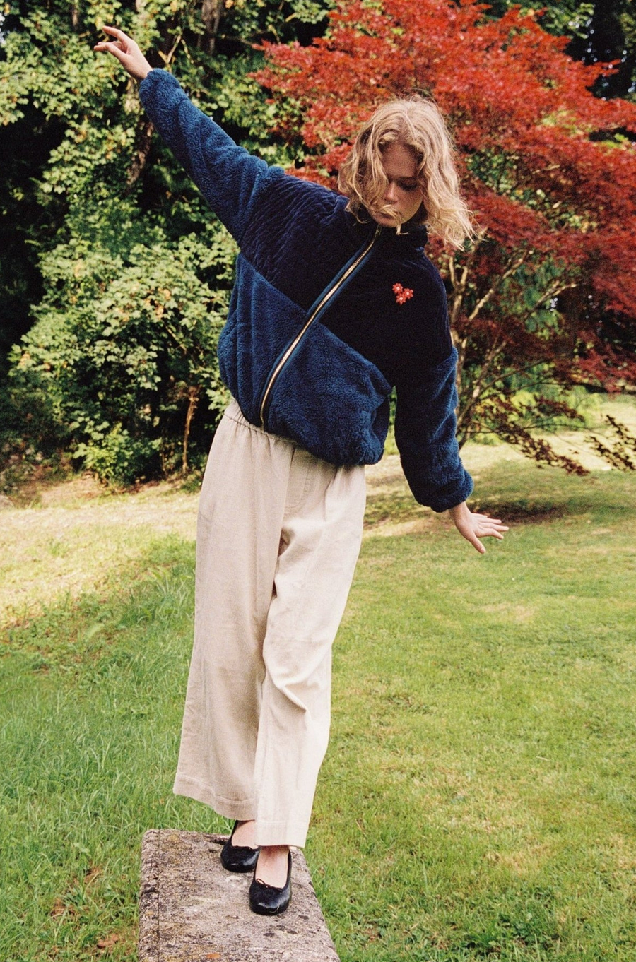 Lennox Sapphire Zip Up