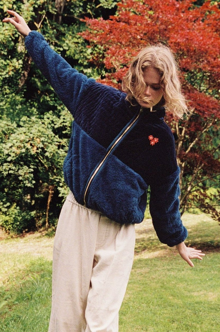 Lennox Sapphire Zip Up