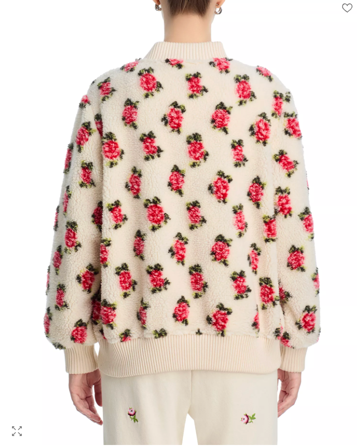 The Zip Front Rose Bomber