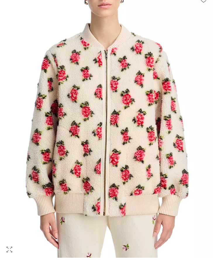 The Zip Front Rose Bomber