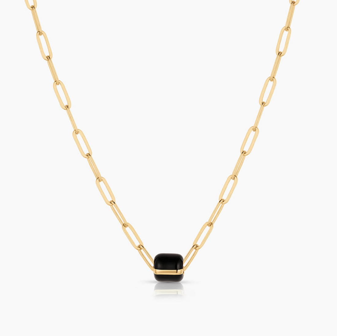 Celine Black Enamed Bead