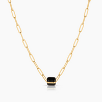 Celine Black Enamed Bead