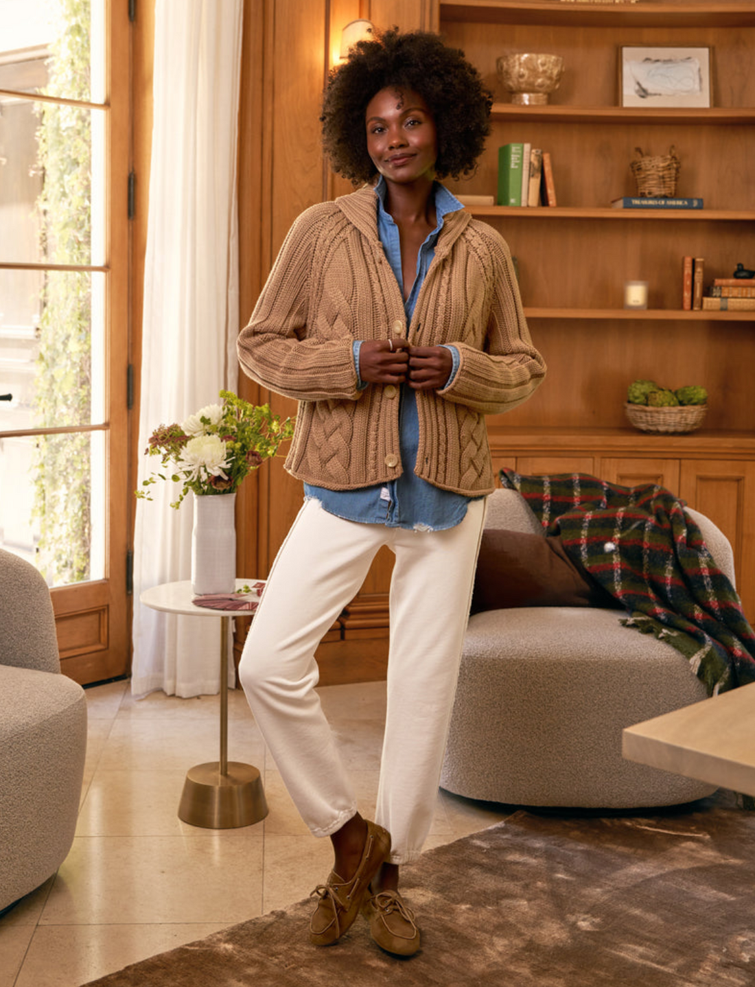 Mini Cotswald Cardigan Camel