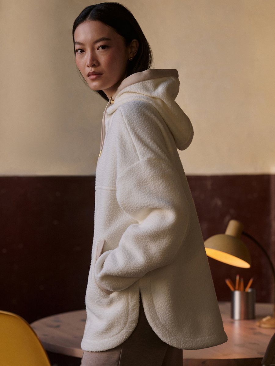 Fey Relaxed Fleece Egret