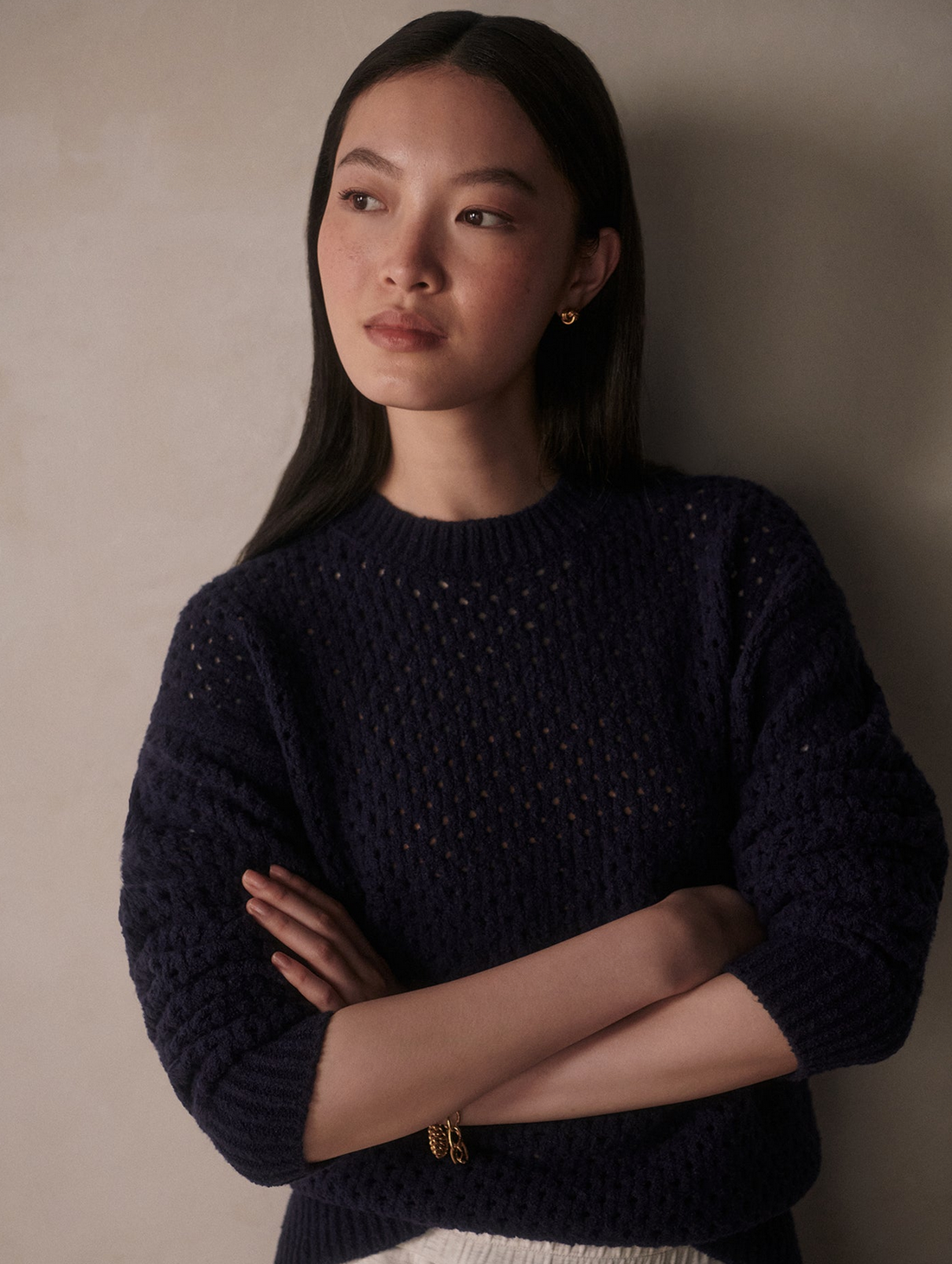 Grady Boucle Sweater Blue