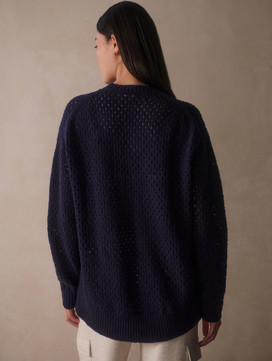 Grady Boucle Sweater Blue